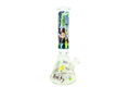 XL Clear Beaker base Glass Water Pipe (Rick & Morty Print)