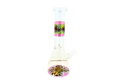 M-Clear Beaker Base Water Pipe (Psychedelic Swirl Print)